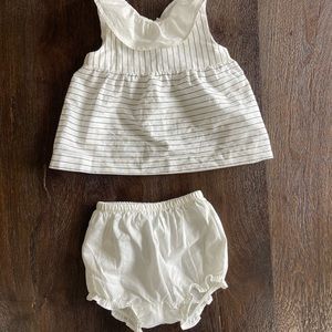 Janie & Jack ruffle bloomer set